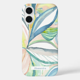 Botanischer Aquarell-Abstrakt individueller Telefo iPhone 16 Hülle