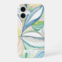 Botanischer Aquarell-Abstrakt individueller Telefo