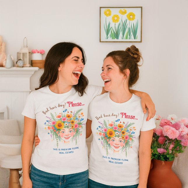 Botanischer Bad Hair Day Funny Floral Anwesen Tank Top (Von Creator hochgeladen)