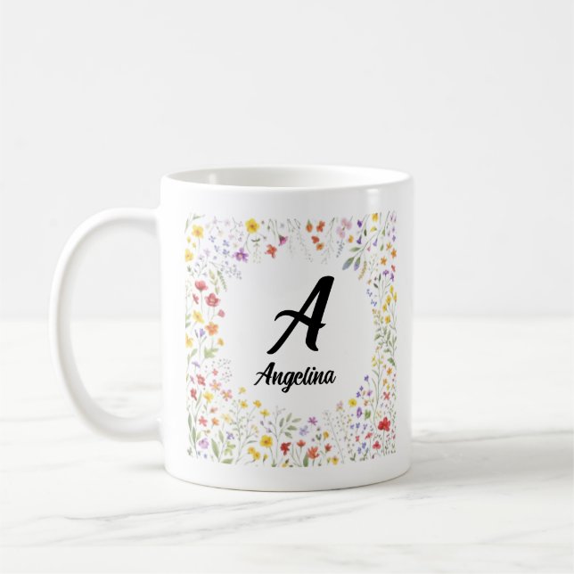 botanischer Becher für sie Kaffeetasse (Links)
