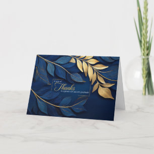Botanischer Blank und Blank von Unternehmen Dankeskarte