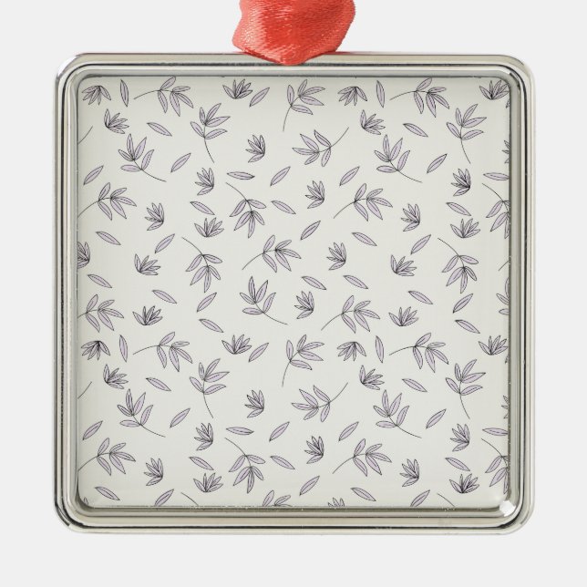 Botanischer Blume Ornament Aus Metall (Vorne)