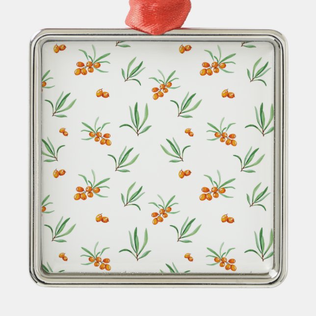 Botanischer Blume Ornament Aus Metall (Vorne)
