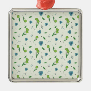 Botanischer Blume Ornament Aus Metall