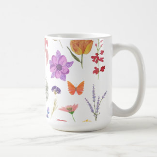 Botanischer Blumenbecher | Naturinspiriertes Gesch Kaffeetasse