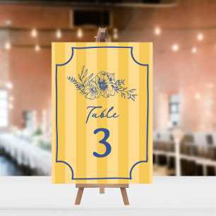 Botanischer Blumengelb Einladung