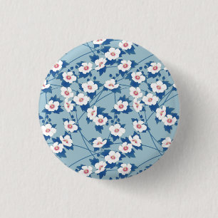 Botanischer Blumenstrauß Button