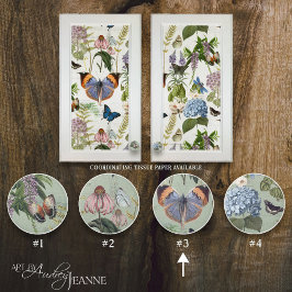 Botanischer Blumenstrauß Vintage Hütte 3 Keramikknauf