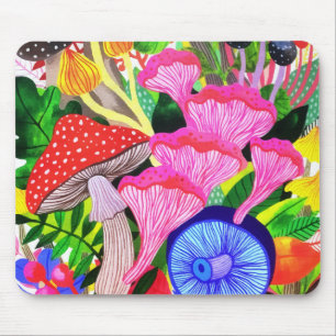 Botanischer Blumenwald Mousepad