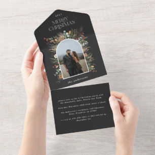 Botanischer Blumenzauber aus Foto All In One Einladung