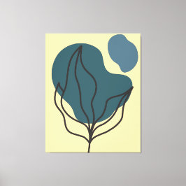 Botanischer Boho Bloom Print Leinwanddruck