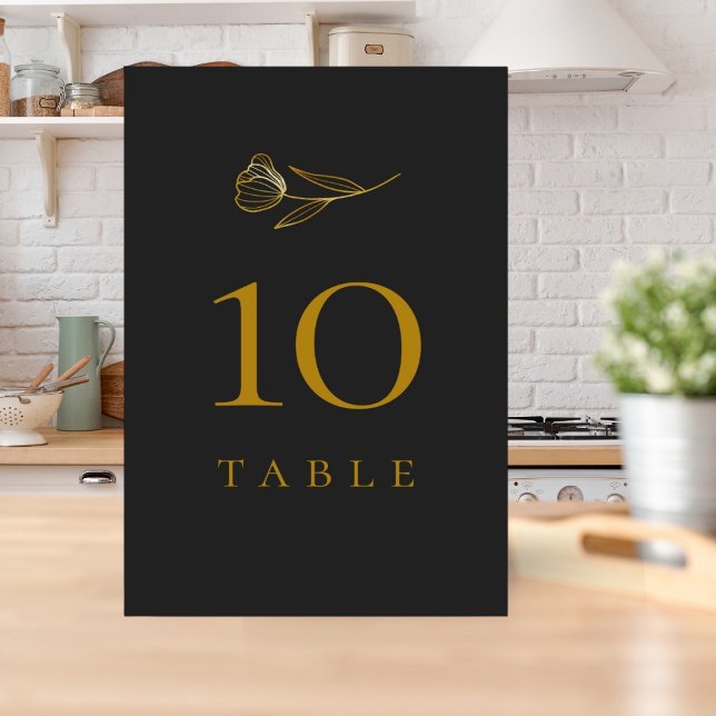 Botanischer Boho Minimal Wedding Tischnummer (Von Creator hochgeladen)