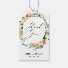 Botanischer Boho Sage Greenery Moderne Blumengefäl Geschenkanhänger