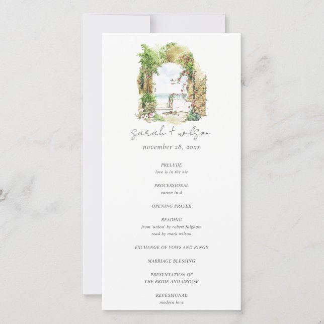 Botanischer Botanischer Arch Sand Beach Seascape W Dankeskarte (Vorderseite)