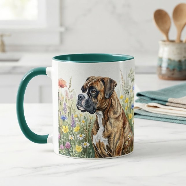 Botanischer Boxerhund Tasse (Von Creator hochgeladen)