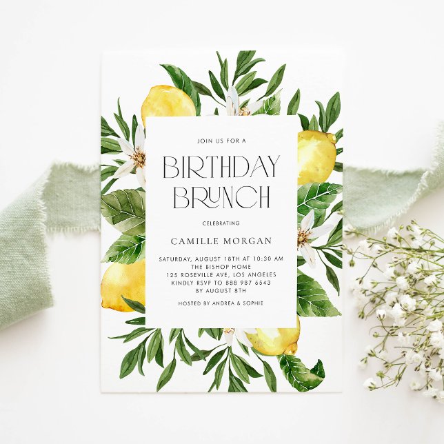 Botanischer Brunch von Aquarellon Einladung (Von Creator hochgeladen)