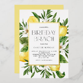 Botanischer Brunch von Aquarellon Folieneinladung