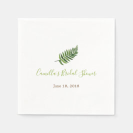 Botanischer Cocktail Fern Brautparty Napkin Serviette