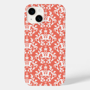 Botanischer Damast Emberglow Orange Case-Mate iPhone Hülle