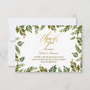 Botanischer Dank Sympathiekarte