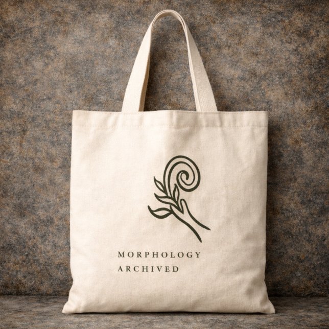 Botanischer Dark Academia Minimalist-Gartenleser  Tragetasche (Von Creator hochgeladen)