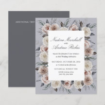 Botanischer Dusty Rose Grauer Goth Romantischer Ho