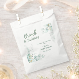 Botanischer Eukalyptus-Brunch & Sprudel-Brautabsch Geschenktütchen