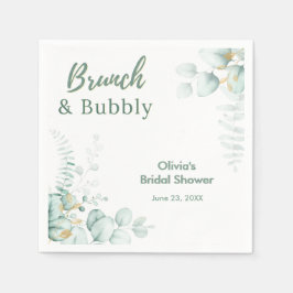 Botanischer Eukalyptus-Brunch & Sprudeliger Brauta Serviette