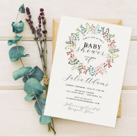 Botanischer Eukalyptus-Herbstlaub-Kranz Baby Showe