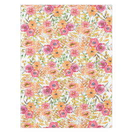 Botanischer Fall Floral Wasserfarbe Polterabend Tischdecke