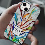 Botanischer Fall-Mate-iPhone-Fall Case-Mate iPhone 14 Hülle<br><div class="desc">Dieses farbenfrohe Handy ist mit einem abstrakten botanischen Mosaik und einem eleganten Monogramm dekoriert. Einfach anpassbar. Macht ein einzigartiges Geschenk. Original Mosaik © Michele Davies.</div>