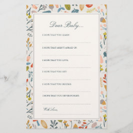 Botanischer Fall | Sehr geehrte Kinderkarten Briefpapier