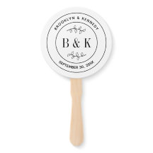 Botanischer floraler Fun Monogram Wedelname