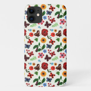 Botanischer floraler Schmetterling Case-Mate iPhone Hülle