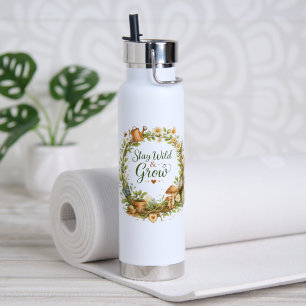 Botanischer Floraler Wasserfarben-Kranz Inspiriere Trinkflasche