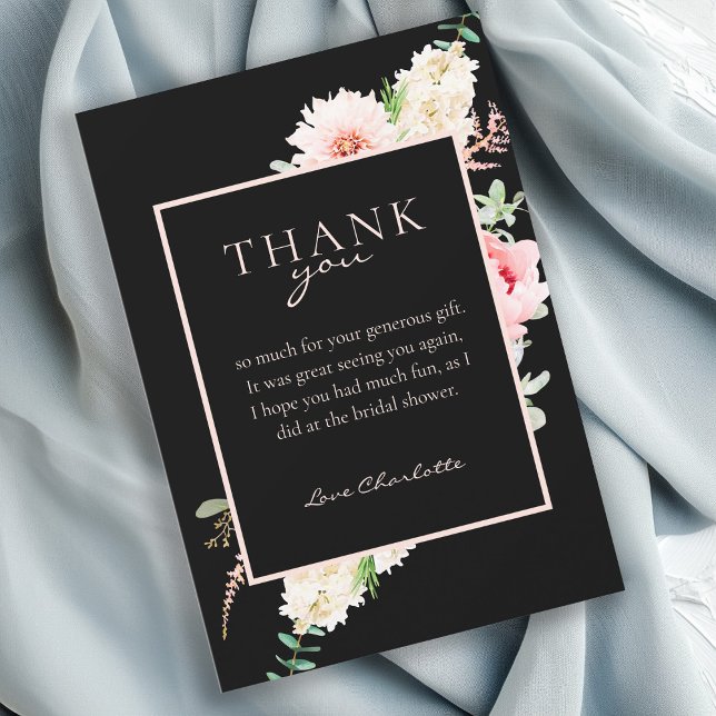 Botanischer Frühling Brautparty "Danke!" Einladung (Von Creator hochgeladen)