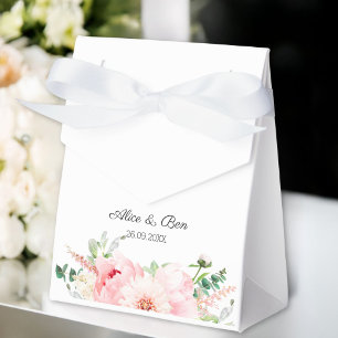 Botanischer Frühling in elegantem Aquarell Geschenkschachtel