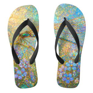Botanischer Garten Acryl-Landschaftsmalerei Flip Flops