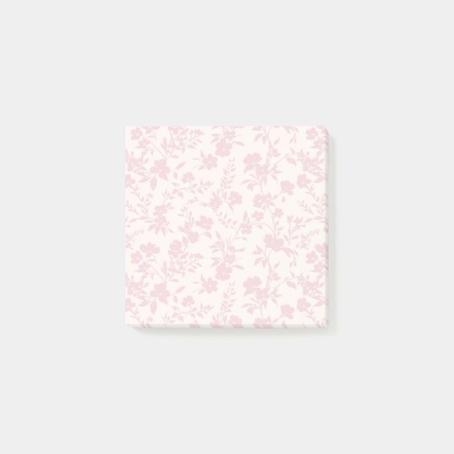 Botanischer Garten Blassrosa - Neutral Post-it Klebezettel (Vorderseite)