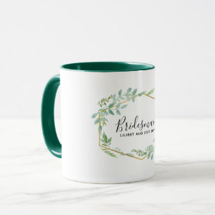 Botanischer Garten Blätter Grüne Hochzeit Tasse