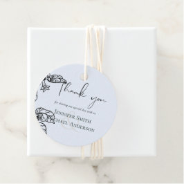 Botanischer Garten Blätter Hochzeit Geschenkanhänger