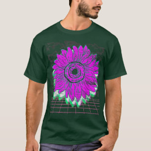 Botanischer Garten Blume Retro Art 90s Vaporwave S T-Shirt