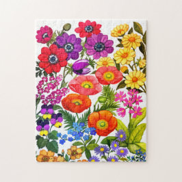 Botanischer Garten-Blumenkunst-Puzzle Puzzle