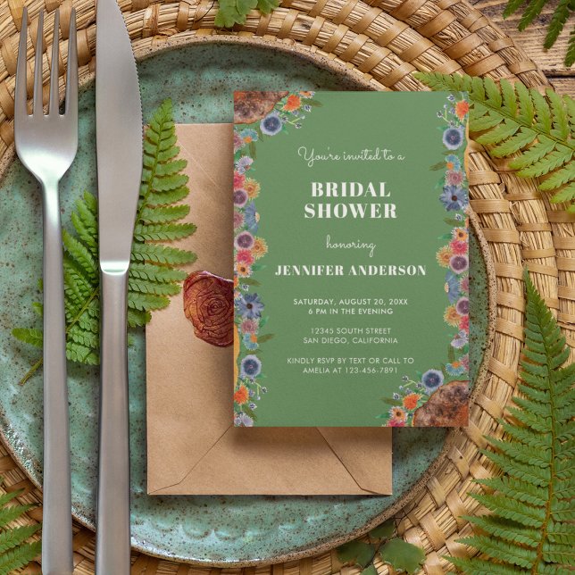 Botanischer Garten Boho Chic Brautparty Einladung (Von Creator hochgeladen)