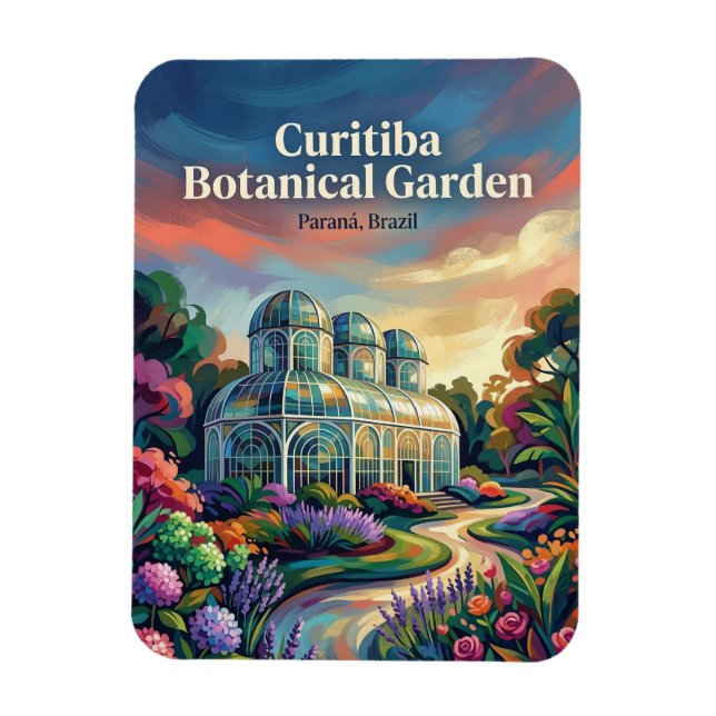 Botanischer Garten Curitiba Brasilien Magnet (Vertikal)