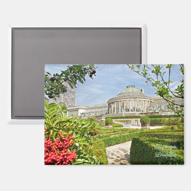 Botanischer Garten in Brüssel Magnet (Vorderseite/Rückseite)