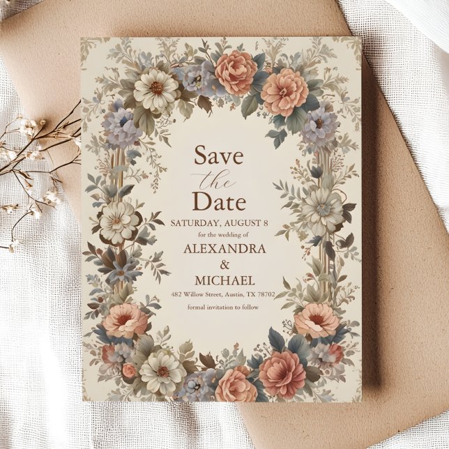 Botanischer Garten Jugendstil Hochzeit Save The Date (Von Creator hochgeladen)