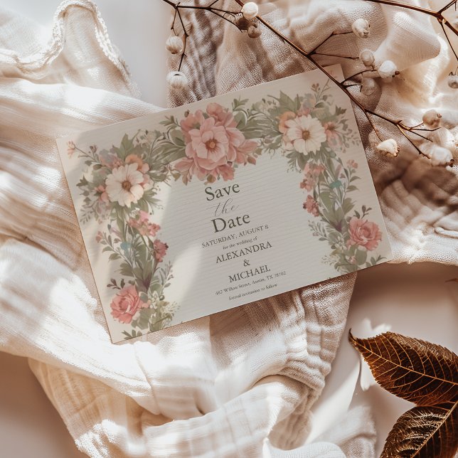 Botanischer Garten Jugendstil Hochzeit Save The Date (Von Creator hochgeladen)