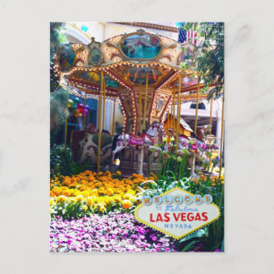 Botanischer Garten Las Vegas mit Begrüßungszeichen Postkarte