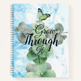 Botanischer Garten mit Inspirationsquelle Notizbuch
